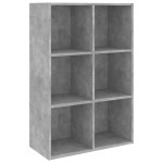vidaXL Bibliotecă/Servantă, gri beton, 66x30x98 cm, PAL vidaXL Bibliotecă/Servantă, gri beton, 66x30x98 cm, PAL