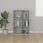 vidaXL Bibliotecă/Servantă, gri beton, 66x30x98 cm, PAL vidaXL Bibliotecă/Servantă, gri beton, 66x30x98 cm, PAL
