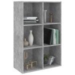 vidaXL Bibliotecă/Servantă, gri beton, 66x30x98 cm, PAL vidaXL Bibliotecă/Servantă, gri beton, 66x30x98 cm, PAL