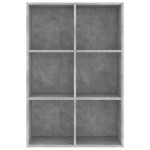 vidaXL Bibliotecă/Servantă, gri beton, 66x30x98 cm, PAL vidaXL Bibliotecă/Servantă, gri beton, 66x30x98 cm, PAL
