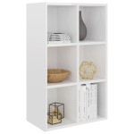 vidaXL Bibliotecă/Servantă, alb extralucios, 66x30x98 cm, PAL vidaXL Bibliotecă/Servantă, alb extralucios, 66x30x98 cm, PAL