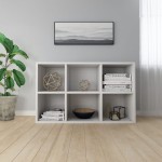 vidaXL Bibliotecă/Servantă, alb extralucios, 66x30x98 cm, PAL vidaXL Bibliotecă/Servantă, alb extralucios, 66x30x98 cm, PAL