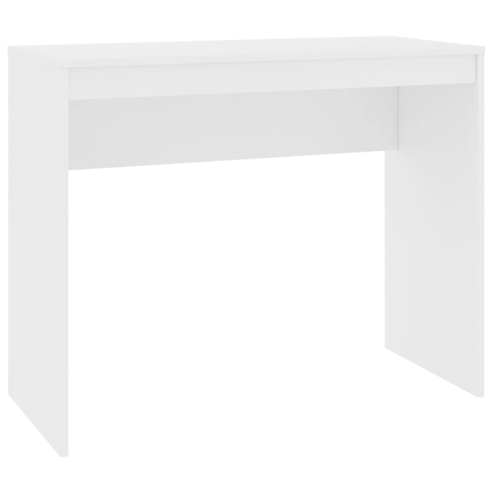vidaXL Birou, alb, 90x40x72 cm, lemn prelucrat