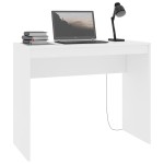 vidaXL Birou, alb, 90x40x72 cm, lemn prelucrat vidaXL Birou, alb, 90x40x72 cm, lemn prelucrat