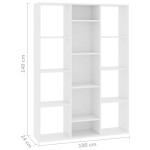 vidaXL Separator cameră/Bibliotecă, alb, 100x24x140 cm, lemn prelucrat vidaXL Separator cameră/Bibliotecă, alb, 100x24x140 cm, lemn prelucrat
