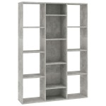 vidaXL Separator/Bibliotecă, gri beton, 100x24x140 cm, lemn prelucrat vidaXL Separator/Bibliotecă, gri beton, 100x24x140 cm, lemn prelucrat