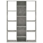 vidaXL Separator/Bibliotecă, gri beton, 100x24x140 cm, lemn prelucrat vidaXL Separator/Bibliotecă, gri beton, 100x24x140 cm, lemn prelucrat