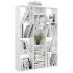 vidaXL Separator/Bibliotecă alb lucios 100x24x140 cm lemn prelucrat vidaXL Separator/Bibliotecă alb lucios 100x24x140 cm lemn prelucrat