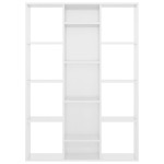 vidaXL Separator/Bibliotecă alb lucios 100x24x140 cm lemn prelucrat vidaXL Separator/Bibliotecă alb lucios 100x24x140 cm lemn prelucrat