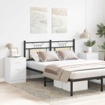 vidaXL Noptiere, 2 buc., alb, 38x35x56 cm, lemn prelucrat