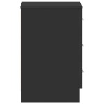 vidaXL Noptiere, 2 buc., negru, 38x35x56 cm, lemn prelucrat