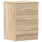 vidaXL Noptiere, 2 buc., stejar sonoma, 38x35x56 cm, lemn prelucrat vidaXL Noptiere, 2 buc., stejar sonoma, 38x35x56 cm, lemn prelucrat