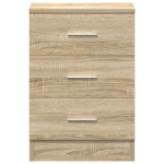 vidaXL Noptiere, 2 buc., stejar sonoma, 38x35x56 cm, lemn prelucrat vidaXL Noptiere, 2 buc., stejar sonoma, 38x35x56 cm, lemn prelucrat