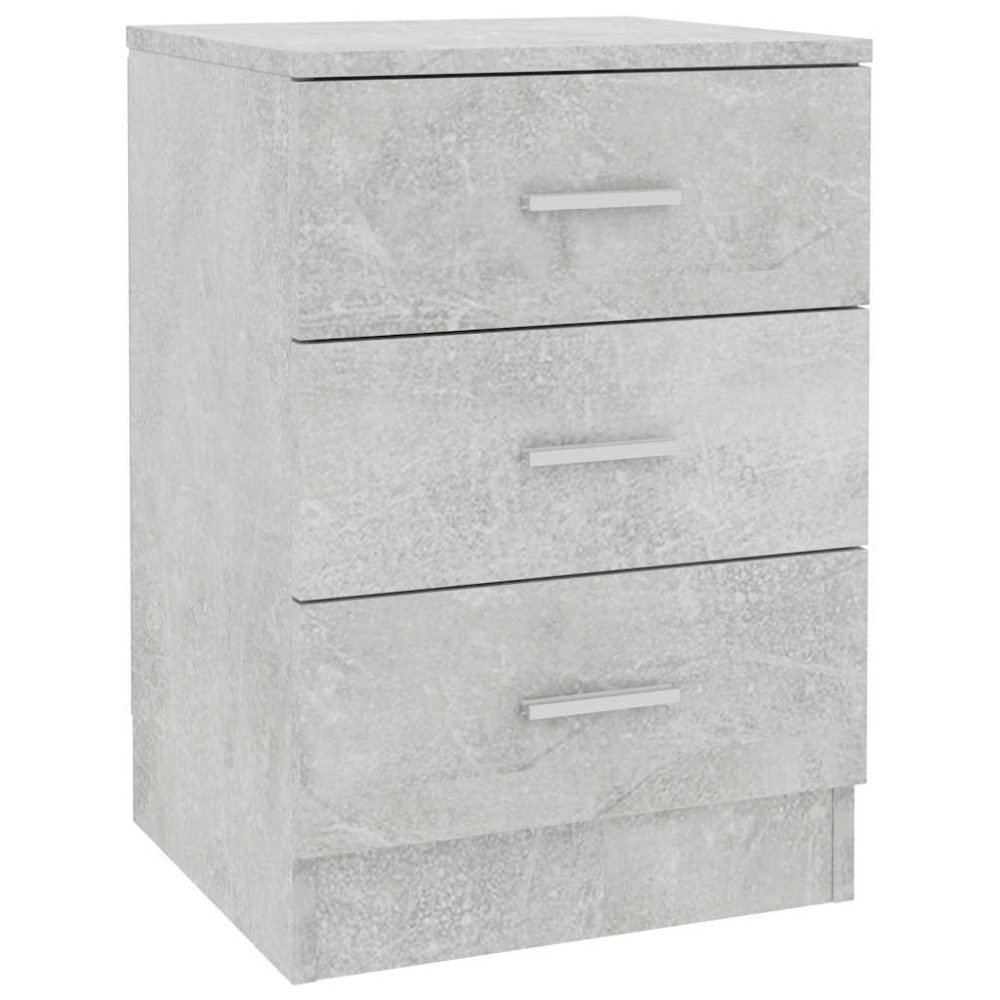 vidaXL Noptieră, gri beton, 38x35x56 cm, lemn prelucrat