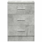vidaXL Noptieră, gri beton, 38x35x56 cm, lemn prelucrat