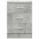 vidaXL Noptiere, 2 buc., gri beton, 38x35x56 cm, lemn prelucrat