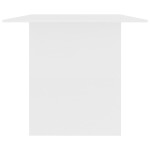 vidaXL Masă de bucătărie, alb, 180x90x76 cm, lemn prelucrat vidaXL Masă de bucătărie, alb, 180x90x76 cm, lemn prelucrat