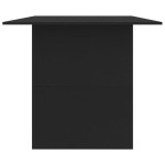 vidaXL Masă de bucătărie, negru, 180x90x76 cm, lemn prelucrat