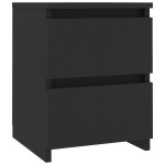 vidaXL Noptieră, negru, 30x30x40 cm, lemn prelucrat vidaXL Noptieră, negru, 30x30x40 cm, lemn prelucrat