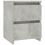 vidaXL Noptieră, gri beton, 30x30x40 cm, lemn prelucrat