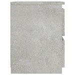 vidaXL Noptieră, gri beton, 30x30x40 cm, lemn prelucrat