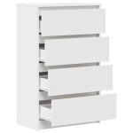 vidaXL Dulap, alb, 60x35x98,5 cm, lemn compozit