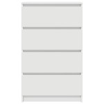 vidaXL Dulap, alb, 60x35x98,5 cm, lemn compozit