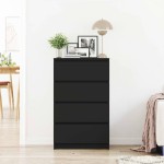 vidaXL dulap, negru, 60x35x98,5 cm, lemn compozit