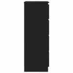 vidaXL dulap, negru, 60x35x98,5 cm, lemn compozit