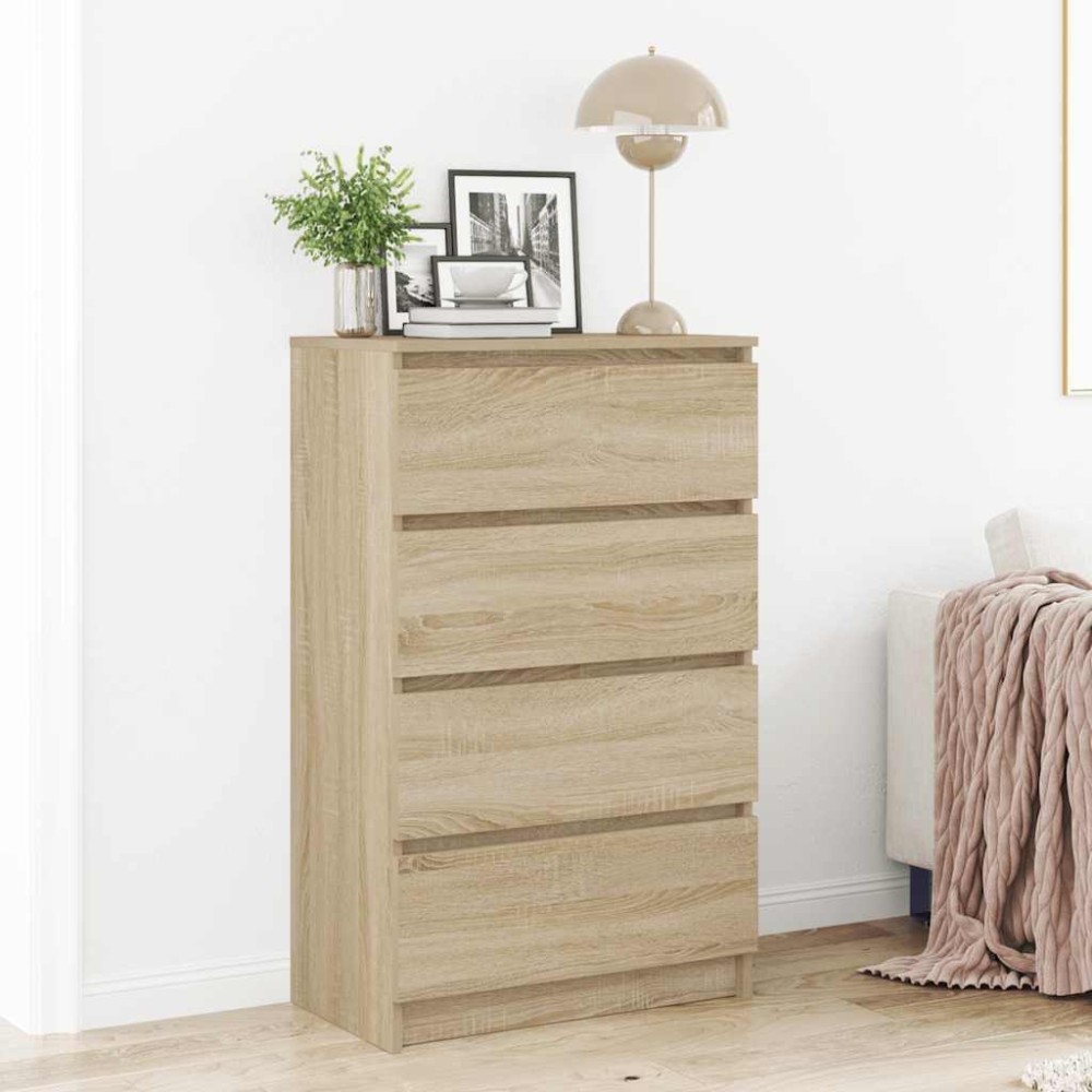 vidaXL Dulap, stejar sonoma, 60x35x98,5 cm, lemn prelucrat