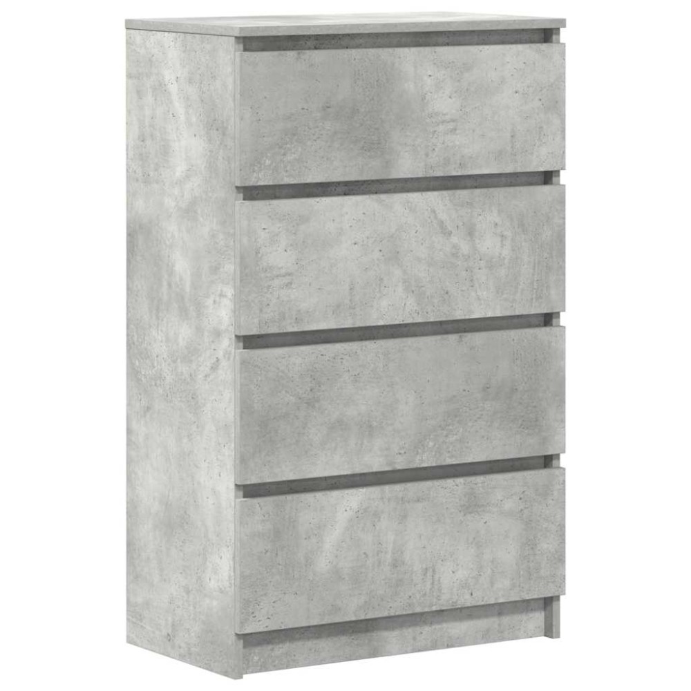 vidaXL Dulap, gri beton, 60x35x98,5 cm, lemn prelucrat