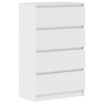 vidaXL Dulap, alb extralucios, 60x35x98,5 cm, lemn prelucrat