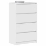 vidaXL Dulap, alb extralucios, 60x35x98,5 cm, lemn prelucrat