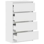 vidaXL Dulap, alb extralucios, 60x35x98,5 cm, lemn prelucrat