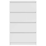 vidaXL Dulap, alb extralucios, 60x35x98,5 cm, lemn prelucrat