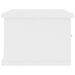 vidaXL Raft de perete cu sertar, alb, 60x26x18,5 cm, lemn prelucrat vidaXL Raft de perete cu sertar, alb, 60x26x18,5 cm, lemn prelucrat