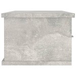 vidaXL Dulap de perete cu sertare, gri beton, 88x26x18,5 cm