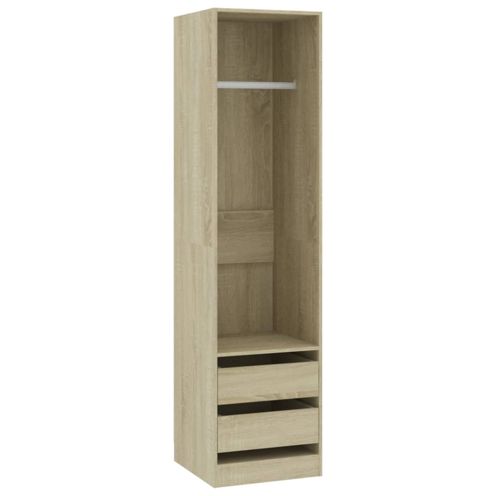 vidaXL Șifonier cu sertare stejar sonoma, 50x50x200 cm, lemn prelucrat