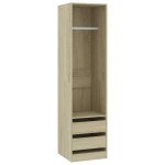 vidaXL Șifonier cu sertare stejar sonoma, 50x50x200 cm, lemn prelucrat