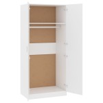 vidaXL Șifonier, alb, 80x52x180 cm, lemn prelucrat vidaXL Șifonier, alb, 80x52x180 cm, lemn prelucrat