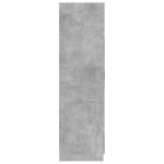 vidaXL Șifonier, gri beton, 80x52x180 cm, lemn prelucrat