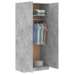 vidaXL Șifonier, gri beton, 90x52x200 cm, lemn prelucrat vidaXL Șifonier, gri beton, 90x52x200 cm, lemn prelucrat
