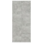 vidaXL Șifonier, gri beton, 80x52x180 cm, lemn prelucrat vidaXL Șifonier, gri beton, 80x52x180 cm, lemn prelucrat