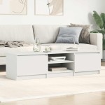 vidaXL Dulap TV, alb, 140x40x35,5 cm, lemn prelucrat vidaXL Dulap TV, alb, 140x40x35,5 cm, lemn prelucrat