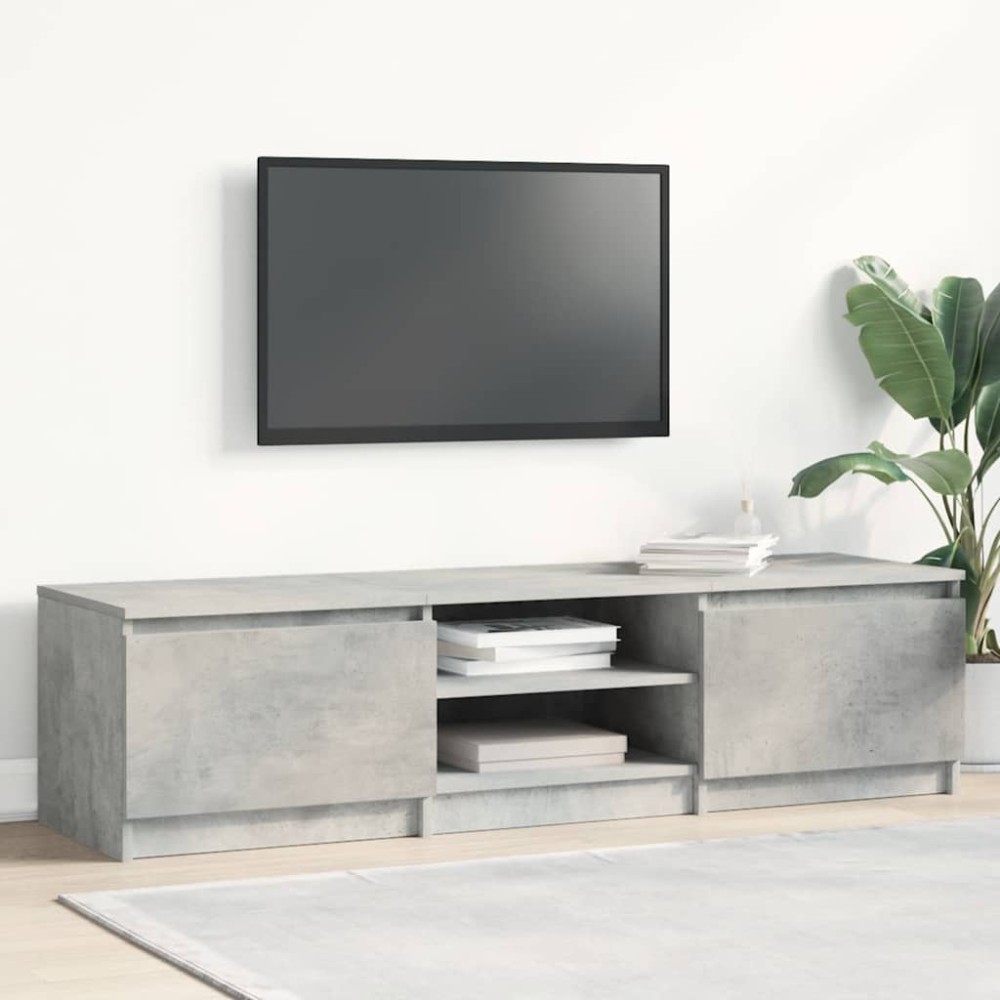 vidaXL Dulap TV, gri beton, 140x40x35,5 cm, lemn prelucrat