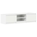 vidaXL Dulap TV, alb extralucios, 140x40x35,5 cm, lemn prelucrat vidaXL Dulap TV, alb extralucios, 140x40x35,5 cm, lemn prelucrat