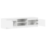 vidaXL Dulap TV, alb extralucios, 140x40x35,5 cm, lemn prelucrat vidaXL Dulap TV, alb extralucios, 140x40x35,5 cm, lemn prelucrat