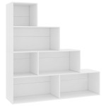 vidaXL Bibliotecă/Separator cameră, alb, 155x24x160 cm, lemn prelucrat