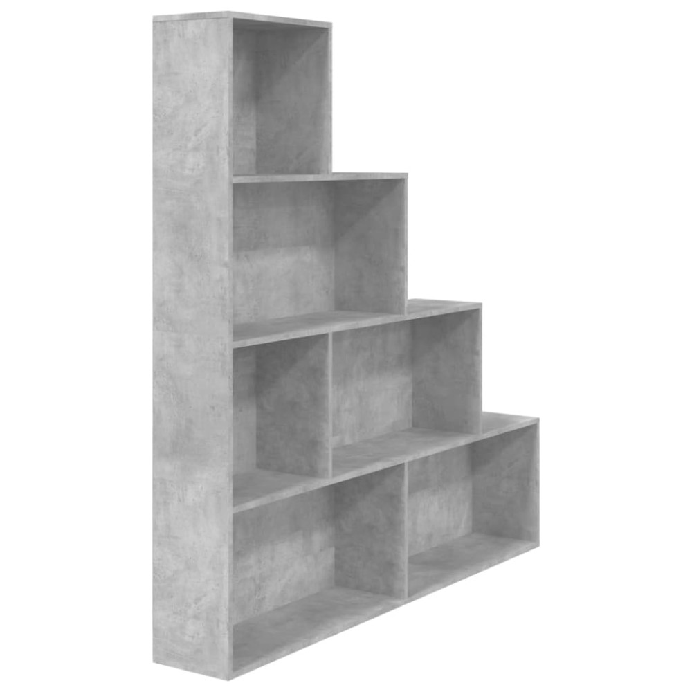 vidaXL Bibliotecă/Separator, gri beton, 155x24x160 cm, lemn prelucrat