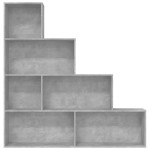 vidaXL Bibliotecă/Separator, gri beton, 155x24x160 cm, lemn prelucrat vidaXL Bibliotecă/Separator, gri beton, 155x24x160 cm, lemn prelucrat